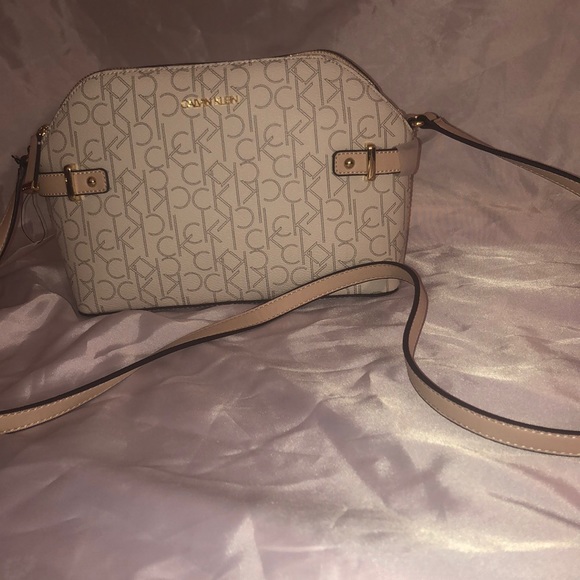 Calvin Klein taupe bag